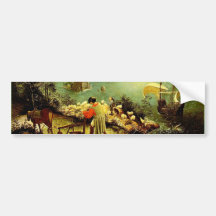 Bruegel's Landscape with the Fall of Icarus - 1558 Bumper Stickers