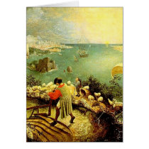 Bruegel's Landscape with the Fall of Icarus - 1558 Greeting Cards