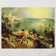 Bruegel's Landscape with the Fall of Icarus - 1558 Custom Flyer