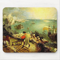 Bruegel's Landscape with the Fall of Icarus - 1558 Mousepads