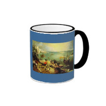 Bruegel's Landscape with the Fall of Icarus - 1558 Mugs