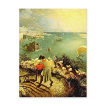 Bruegel's Landscape with the Fall of Icarus - 1558 postcards by MasterpieceGallery Bruegel's Landscape with the Fall of Icarus - 1558 postcards