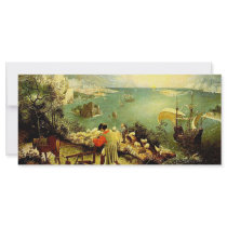 Bruegel's Landscape with the Fall of Icarus - 1558 rack cards by MasterpieceGallery Bruegel's Landscape with the Fall of Icarus - 1558 rack cards