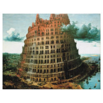 Bruegel's The "Little" Tower of Babel (circa 1563) flyers by MasterpieceGallery Bruegel's The "Little" Tower of Babel (circa 1563) flyers