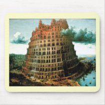 Bruegel's The "Little" Tower of Babel (circa 1563) mousepads by MasterpieceGallery Bruegel's The "Little" Tower of Babel (circa 1563) mousepads