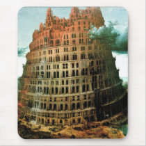 Bruegel's The "Little" Tower of Babel (circa 1563) mousepads by MasterpieceGallery Bruegel's The "Little" Tower of Babel (circa 1563) mousepads