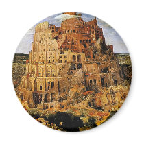 Bruegel's "The Tower of Babel" (circa 1563) magnets