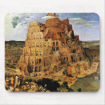 Bruegel's "The Tower of Babel" (circa 1563) mousepads by MasterpieceGallery Bruegel's "The Tower of Babel" (circa 1563) mousepads
