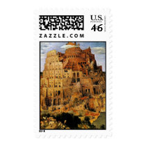 Bruegel's "The Tower of Babel" (circa 1563) postage by MasterpieceGallery Bruegel's "The Tower of Babel" (circa 1563) postage