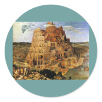 Bruegel's "The Tower of Babel" (circa 1563) stickers by MasterpieceGallery Bruegel's "The Tower of Babel" (circa 1563) stickers
