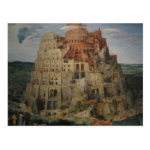 Bruegel's Tower of Babel Post Card