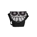 Brujos Locos Skull Messenger Bag - Black