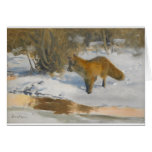 Brun o Liljefors - Winter Landscape w/ Fox Greeting Cards