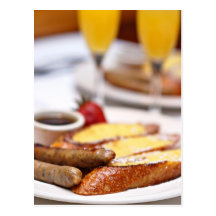 Brunch dominical tarjetas postales
