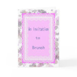 Brunch Invitation, Lavender and Lace Card