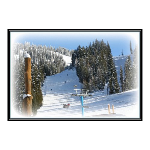 Brundage Ski Resort in McCall Idaho print