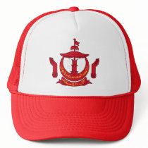 Brunei Coat of Arms detail Trucker Hats