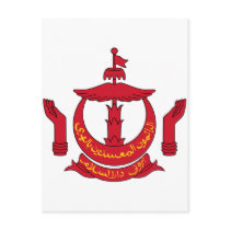 Brunei coat of arms postcards