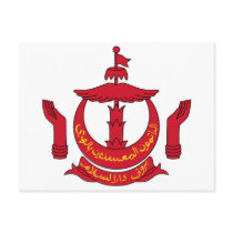 Brunei coat of arms postcards