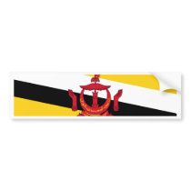 Brunei Darussalam Flag bumper stickers by coolcountry Brunei Darussalam Flag bumper stickers