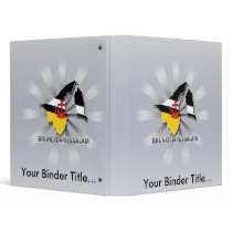Brunei Darussalam Flag Map 2.0 Vinyl Binder