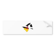 Brunei Darussalam Flag Map full size Bumper Stickers