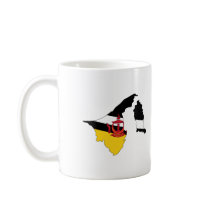 Brunei Darussalam flag map mugs