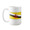 Brunei Flag & Map Mug by FlagAndMap Brunei Flag & Map Mug