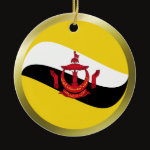 Brunei Fisheye Flag Ornament