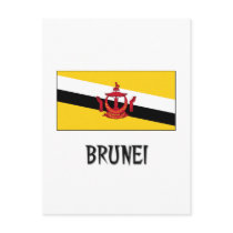 Brunei Flag postcards