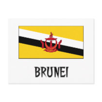 Brunei Flag postcards