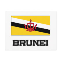 Brunei Flag postcards