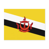 Brunei Flag Postcard