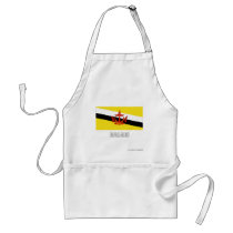 Brunei Flag with Name aprons by Vexillophile Brunei Flag with Name aprons
