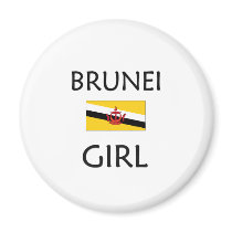 BRUNEI GIRL magnets by flagshirt BRUNEI GIRL magnets