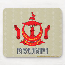 Brunei High Quality Coat of Arms Mouse Pad