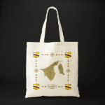 Brunei Map Flag Border Bag