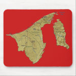 Brunei Map Mousepad