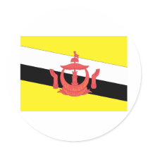 Brunei Round Sticker