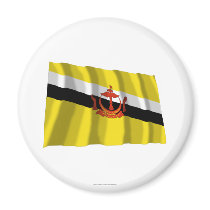 Brunei Waving Flag magnets by Vexillophile Brunei Waving Flag magnets