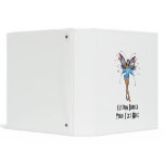Brunette 3D Pixie - Purple & Blue Vinyl Binders