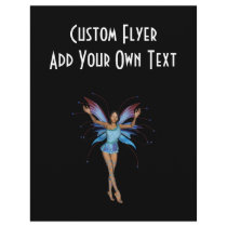 Brunette 3D Pixie - Purple & Blue Flyers