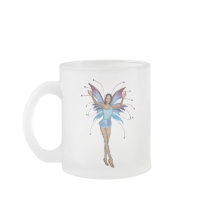 Brunette 3D Pixie - Purple & Blue Coffee Mug