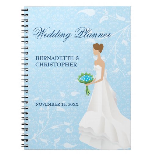 Wedding Planner Books For Brides blue wedding planner note books zazzle Wedding Planner Books For Brides blue wedding planner note books zazzle