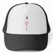 brunette bunny Cap Hats