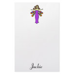 Brunette Dragonfly Fairy Stationery