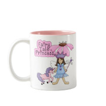 Brunette Fairy Tale Princess mugs by girl_stuff Brunette Fairy Tale Princess mugs