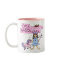 Brunette Fairy Tale Princess mugs