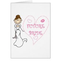 Brunette Future Bride cards