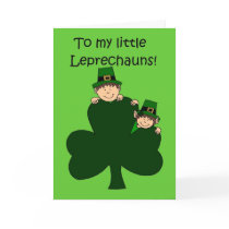 brunette kids with shamrock on green cards by littlemunchkins brunette kids with shamrock on green cards